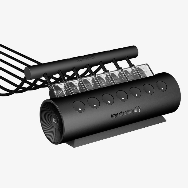 Streamplify HUB - CTRL 7 - 7x USB 3.0 Type A, RGB, 12V, EU Power Cable - Black — Buy in Cyprus with Fast Delivery