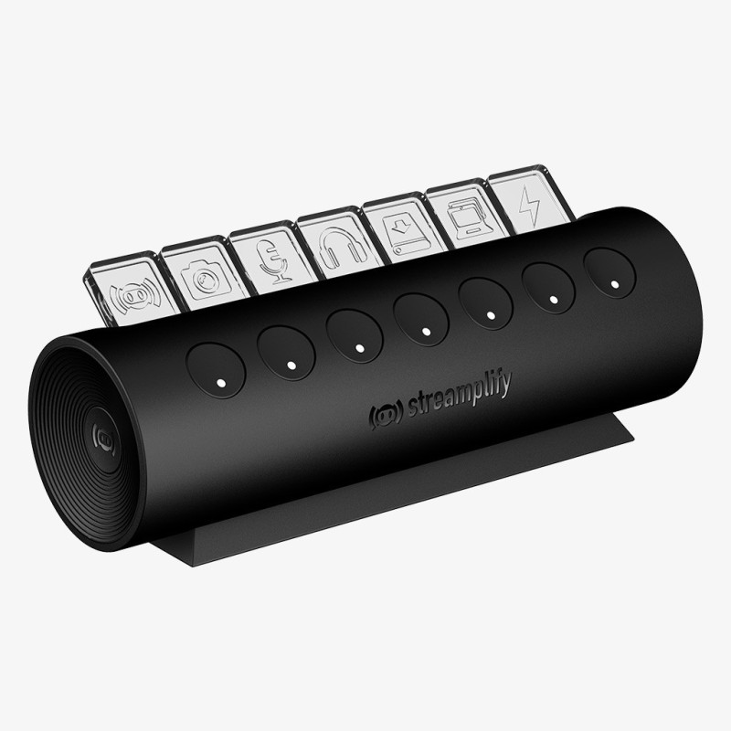 Streamplify HUB - CTRL 7 - 7x USB 3.0 Type A, RGB, 12V, EU Power Cable - Black — Buy in Cyprus with Fast Delivery