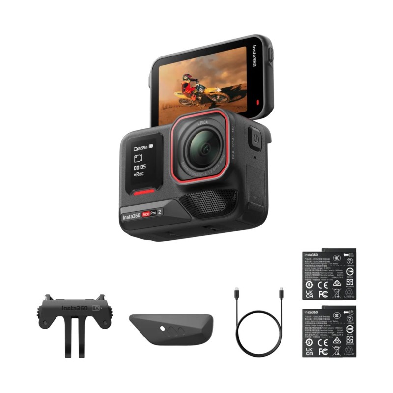 Insta360 Action Camera - Ace Pro 2 - 8k, Dual AI Chip, Dual Battery Bundle — Buy in Cyprus with Fast Delivery