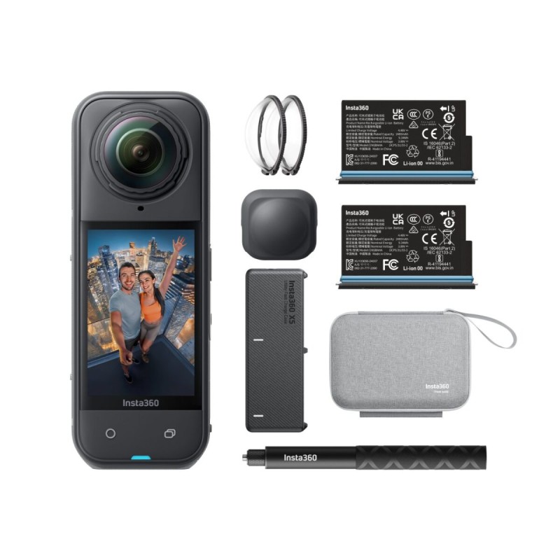 Insta360 - X5 - 8K, Triple AI Chip, Action Camera Essentials Bundle — Buy in Cyprus with Fast Delivery
