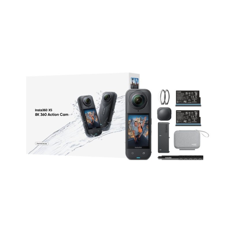 Insta360 - X5 - 8K, Triple AI Chip, Action Camera Essentials Bundle — Buy in Cyprus with Fast Delivery