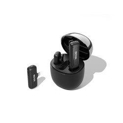 BOYA Wireless Microphone - BY-WM3T-D2 - 2.4GHz Wireless Microphone for iOS iPhone (2 transmitters, two-person vlog) and charger