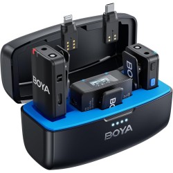 BOYA BOYAMIC Wireless HD Lavalier Microphone - iPhone Android Smartphone USB-C Camera 200m range 10h