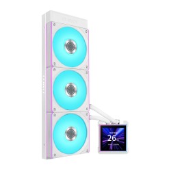 Lian Li Hydroshift II White - LCD-S 360CL - RGB AIO CPU Cooler - 3.4' Screen - 1851 1700, AM5 AM4
