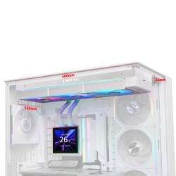 Lian Li Hydroshift II White - LCD-S 360CL - RGB AIO CPU Cooler - 3.4' Screen - 1851 1700, AM5 AM4