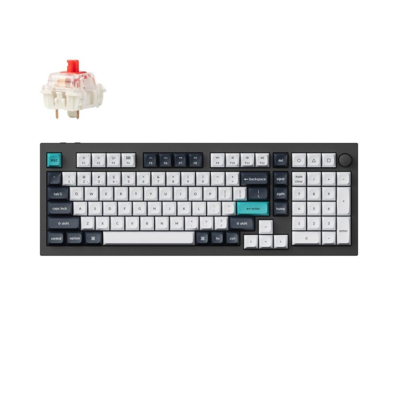 Keychron Q5 Max - Q5M-M1 - QMK VIA Wireless Custom Mechanical Keyboard-Red Switch 96% US Layout