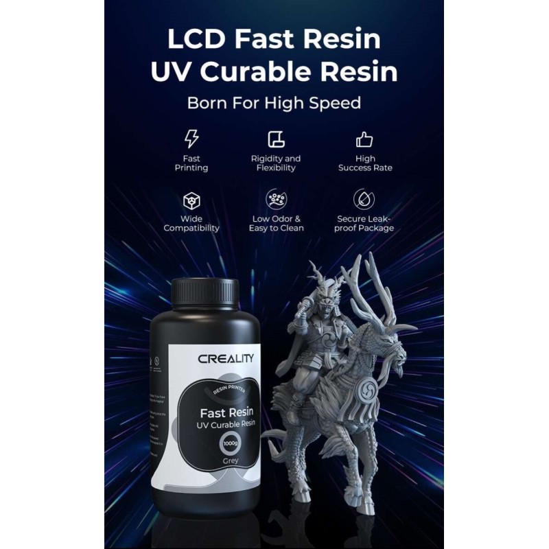 Creality Fast Resin UV Curable Resin - 3302180005 - Gray — Buy in Cyprus with Fast Delivery