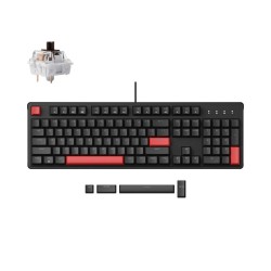 Lemokey X3 - X3-A3 - QMK VIA Wired Mechanical full Keyboard 100% Brown Switch US Layout — Buy in Cyprus with Fast Delivery