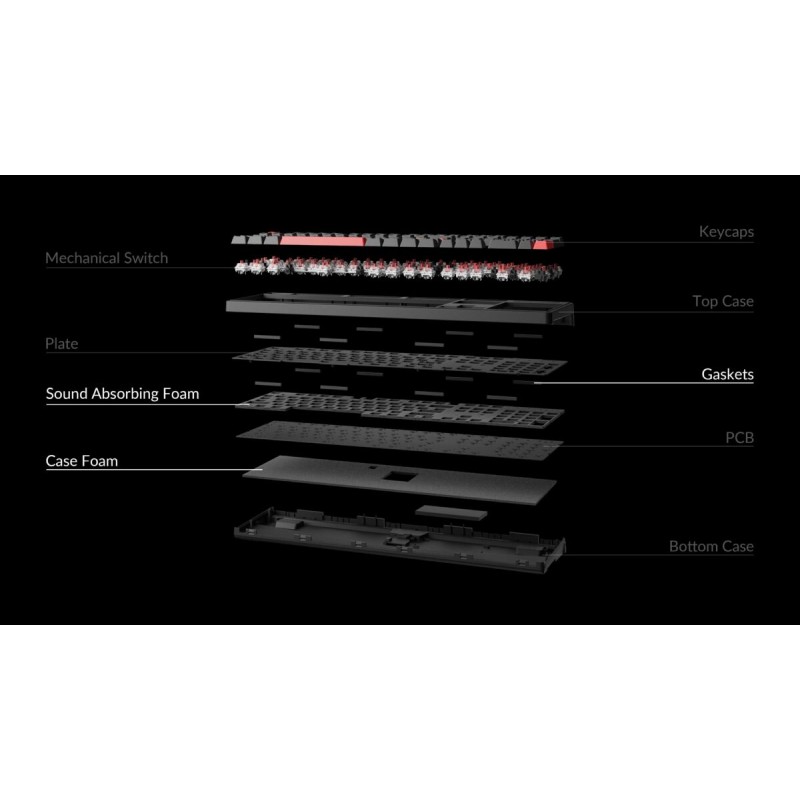 Lemokey X3 - X3-A3 - QMK VIA Wired Mechanical full Keyboard 100% Brown Switch US Layout — Buy in Cyprus with Fast Delivery