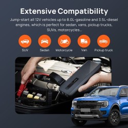 70mai Midrive Jump Starter - PS06 - Max 1000A, 18000mAh, -20°C to 60°C, Booster for 8L gasoline, 3.5L diesel