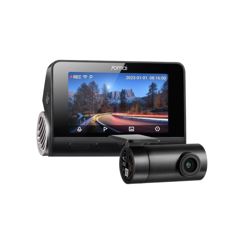 70mai Front & Rear Dash Cam 4K - A810-2 - with Screen Set, RC12 Rearview Cam, 2160p 60FPS 150FOV GPS