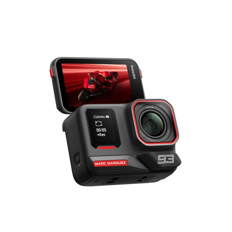 Insta360 Marc Marquez 93 - Ace Pro 2 - Dual Battery, 128GB MicroSD, Motorcycle Helmet Mount, Adhesive