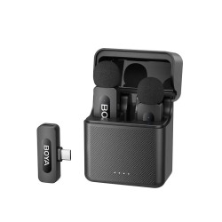 BOYA Mobile Wireless Mic - BY-V30 - 2 person vlog, USB-C, charging case, 100m, 36h — Buy in Cyprus with Fast Delivery
