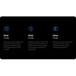 Insta360 ND Filter Set - X5 - ND16 4 f-stop Filter for Bright or Cloudy Conditions — Buy in Cyprus with Fast Delivery