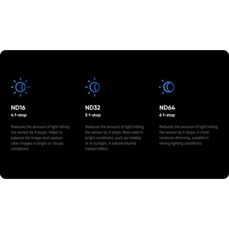 Insta360 ND Filter Set - X5 - ND16 4 f-stop Filter for Bright or Cloudy Conditions — Buy in Cyprus with Fast Delivery