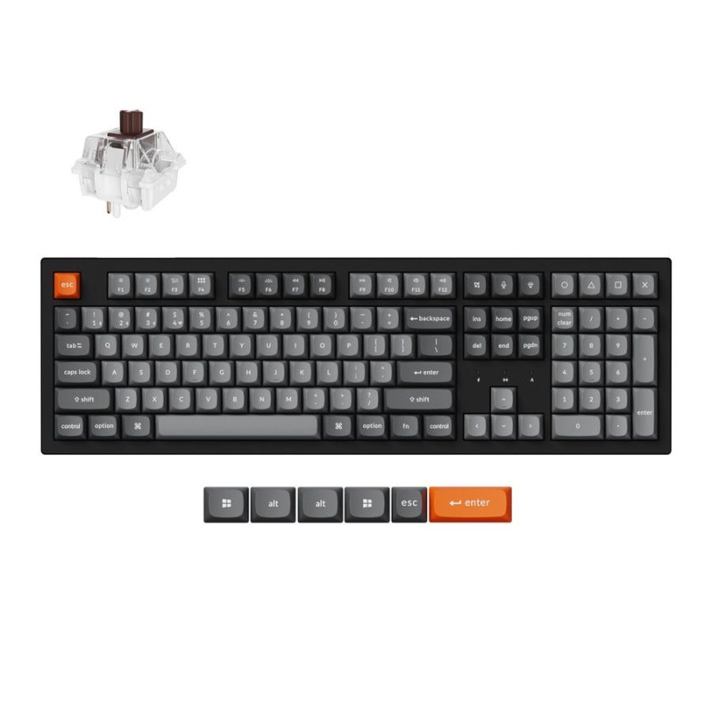 Keychron K10 Max - K10M-H3 - QMK Wireless Mechanical Keyboard Brown Switch HotSwap RGB 100% US Lay