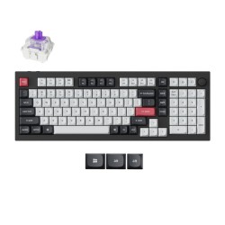 Keychron Q5 HE - Q5H-M1 - QMK Wireless Custom Hall Effect Keyboard Purple Switch 96% US Layout