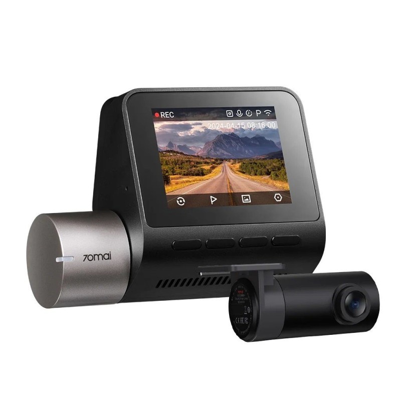 70mai Dash Cam - A510-1 - Front & Rear Dash Cam with Screen RC11 Rearview Cam - 1600p, 3k pic, Loop rec