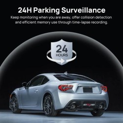 70mai Dash Cam - A510-1 - Front & Rear Dash Cam with Screen RC11 Rearview Cam - 1600p, 3k pic, Loop rec