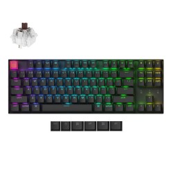 Keychron K8 V2 - K8X-H3 - QMK Wireless Mechanical Keyboard Brown Switch HotSwap RGB 80% US Layout