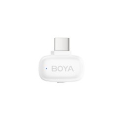 BOYA Mini iPhone Lightning & Type-C White - 2.4GHz 2mic Wireless Microphone with Charging Box