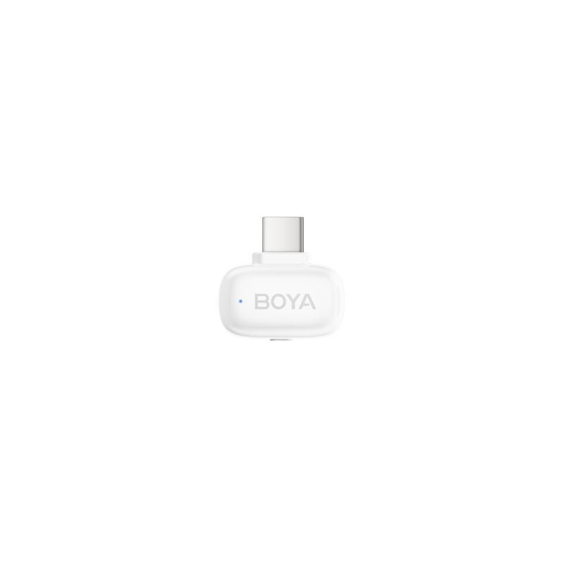 BOYA Mini iPhone Lightning & Type-C White - 2.4GHz 2mic Wireless Microphone with Charging Box