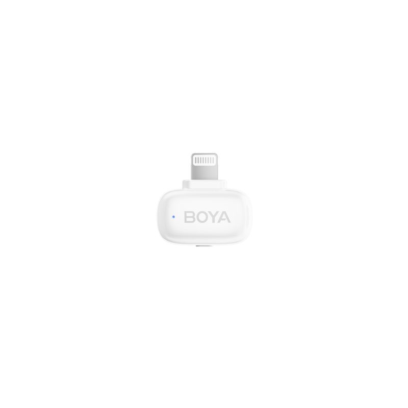 BOYA Mini iPhone Lightning & Type-C White - 2.4GHz 2mic Wireless Microphone with Charging Box