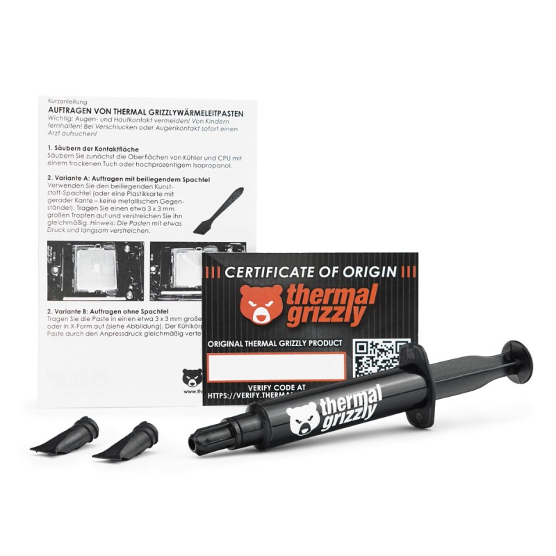 Thermal Grizzly TG Kryonaut - 11.1 g 3 ml - Extremely High Performance Thermal Paste for Overclocking