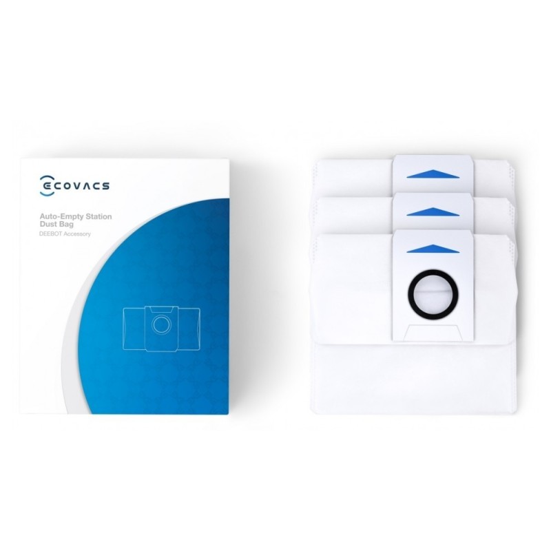 Ecovacs Dust Bags - D-DB03-0003 - 3x for X1 Omni Station — Buy in Cyprus with Fast Delivery
