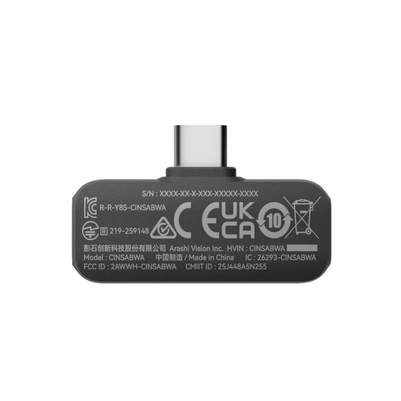 Insta360 Microphone Air - 1 Transmitter, 1 Receiver - 10H Battery, 300m range, built-in noise reduct