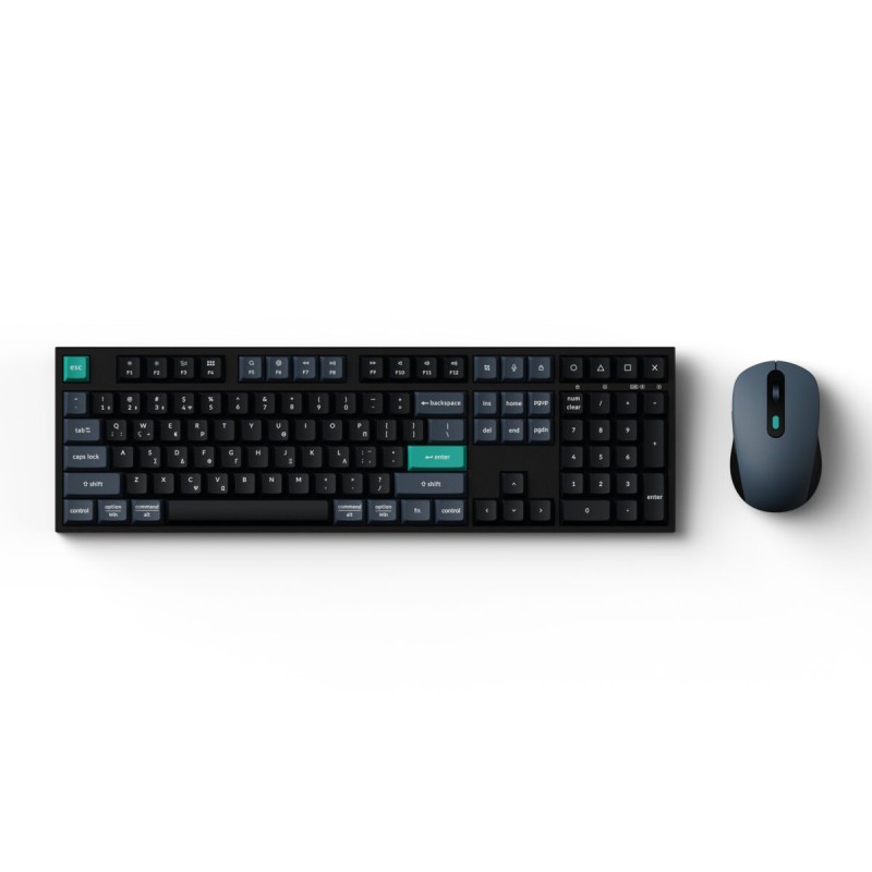 Keychron B36 Combo - KCBD2-GR - Wireless Keyboard and Mouse - 100% GR Layout - Black-Green — Buy in Cyprus with Fast Delivery