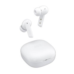 QCY Melobuds ANC TWS White Dual Driver 6-mic noise cancel. True Wireless Earbuds - HT05 - ANC, TWS, White, 10mm drivers