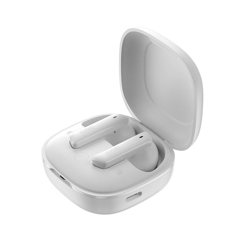 QCY Melobuds ANC TWS White Dual Driver 6-mic noise cancel. True Wireless Earbuds - HT05 - ANC, TWS, White, 10mm drivers