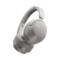 QCY Headphones Grey - H3S - Type-C & Bluetooth 6.0 ANC iOS Android Call Noise Cancelling Headset 102h