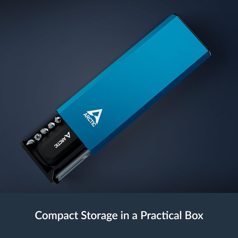 Arctic Ratchet Screwdriver Toolkit - Magnetic Bit Holder - 23 magnetic bits - adjustable function