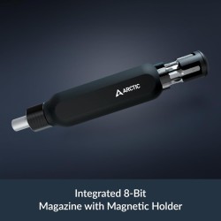 Arctic Ratchet Screwdriver Toolkit - Magnetic Bit Holder - 23 magnetic bits - adjustable function