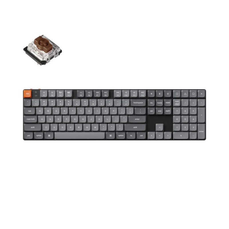 Keychron K5 Max - K5M-H3 - QMK VIA Wireless Custom Mechanical Keyboard-Brown Switch Hot-Swap 100% US