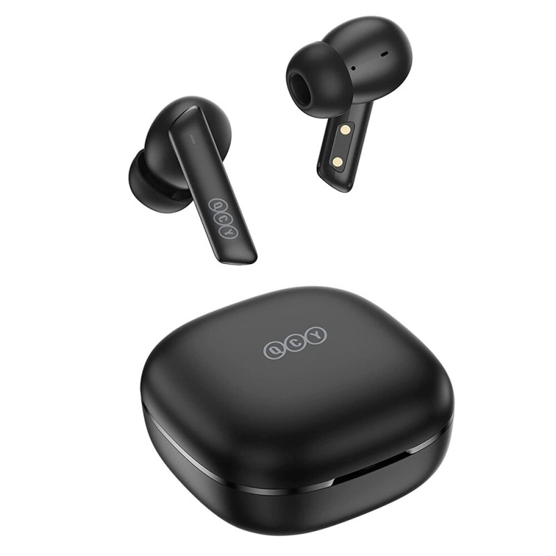 QCY Melobuds ANC TWS Black Dual Driver 6-mic noise cancel. True Wireless Earbuds - HT05 - 10mm drivers