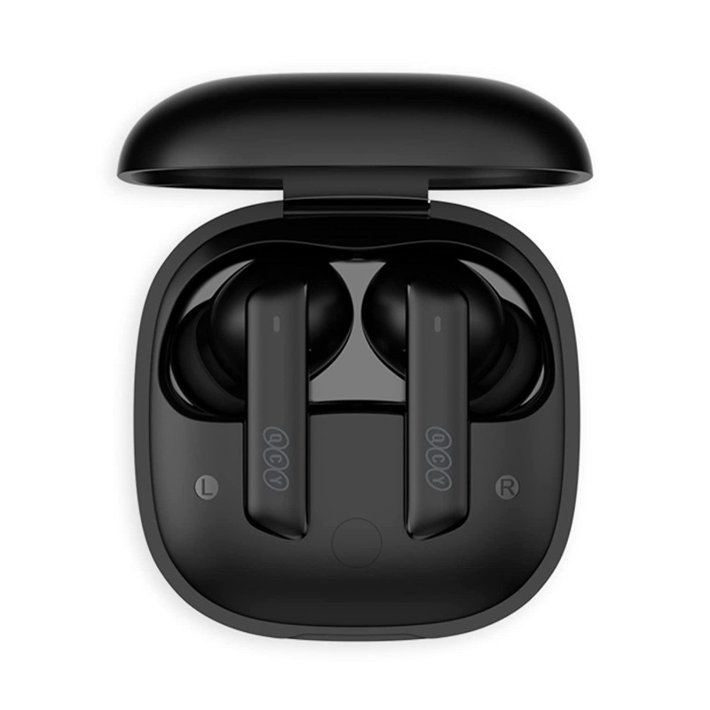 QCY Melobuds ANC TWS Black Dual Driver 6-mic noise cancel. True Wireless Earbuds - HT05 - 10mm drivers