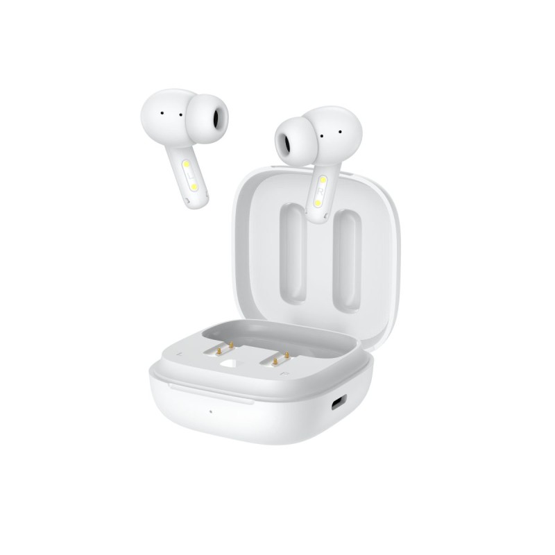 QCY ANC White - T13 - TWS 10mm Dynamic Driver, 4-mic 28dB ANC, Bluetooth 5.3, 7hr-30hr, 75ms latency