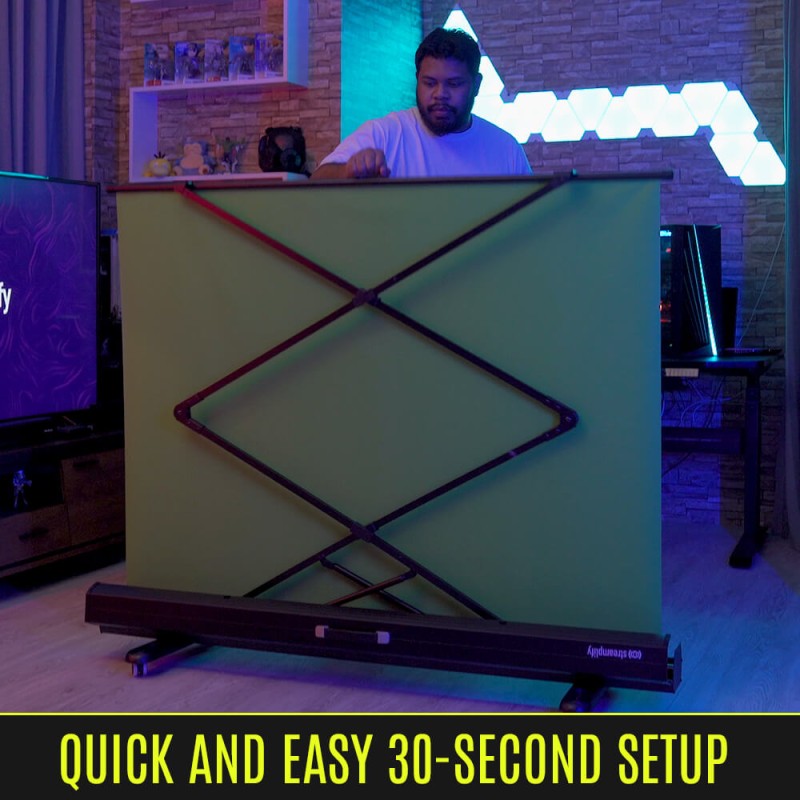 Streamplify SCREEN LIFT Green Screen - 200 x 150cm, Hydraulic Lift, lockable wheels — Buy in Cyprus with Fast Delivery