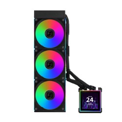 Lian Li Hydroshift II LCD-S Black - 360CL - RGB AIO CPU Cooler - 3.4' Screen - 1851 1700, AM5 AM4