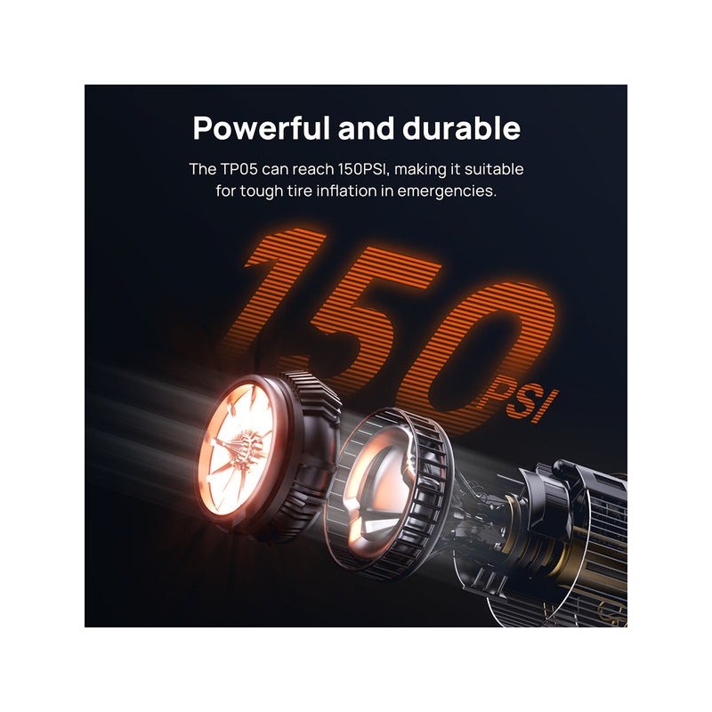 70mai MiDrive Air Compressor Wireless - TP05 - 18.5 L/min 28 mi - 2x 2,500mAh batteries — Buy in Cyprus with Fast Delivery