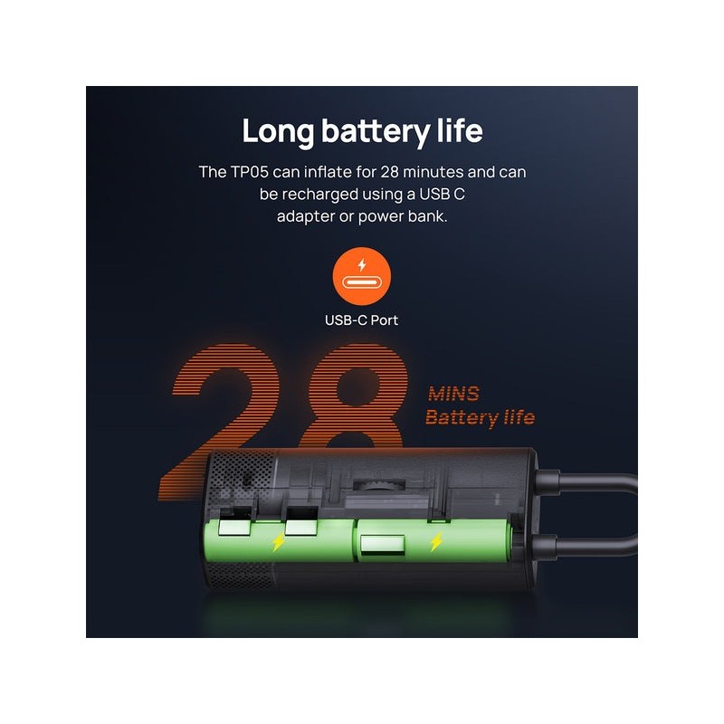 70mai MiDrive Air Compressor Wireless - TP05 - 18.5 L/min 28 mi - 2x 2,500mAh batteries — Buy in Cyprus with Fast Delivery