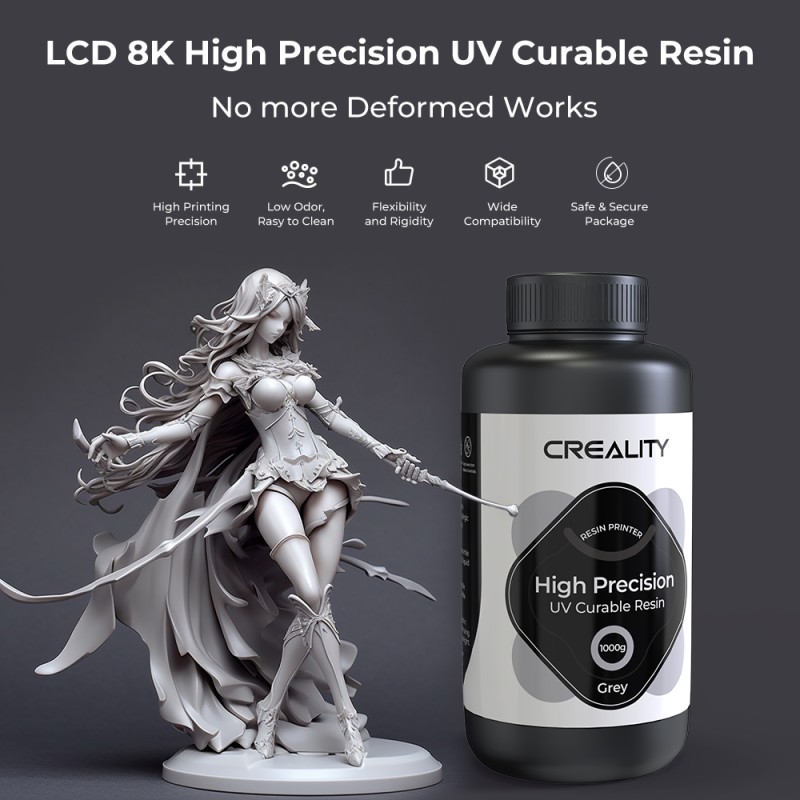 Creality LCD 8K High Precision UV Curable Resin - 3302190002 - Blue — Buy in Cyprus with Fast Delivery