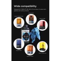 Creality LCD 8K High Precision UV Curable Resin - 3302190002 - Blue — Buy in Cyprus with Fast Delivery