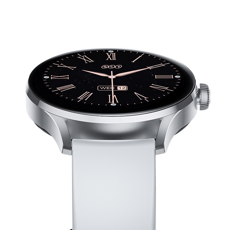 QCY Watch Elite - S11 - Grey Small metal 1,19' AMODEL Fashion BT Call IPX8 Waterproof 7Day always on