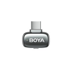 BOYA Mic - Mini 2 - Type-C Space Gray, 2,4GHz 2mic Wireless AI-ANC Mic w. Charging Box Mono stereo safety-tr