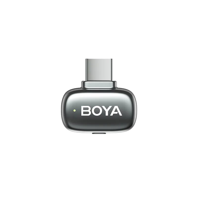 BOYA Mic - Mini 2 - Type-C Space Gray, 2,4GHz 2mic Wireless AI-ANC Mic w. Charging Box Mono stereo safety-tr