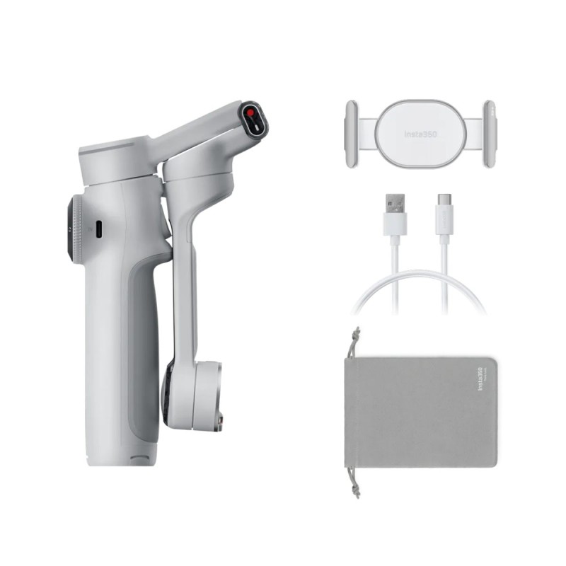 Insta360 Flow - Flow 2 Pro - Standard Version (Gray) A.I. Powered Gimbal Stabilizer for Smartphone USB-C